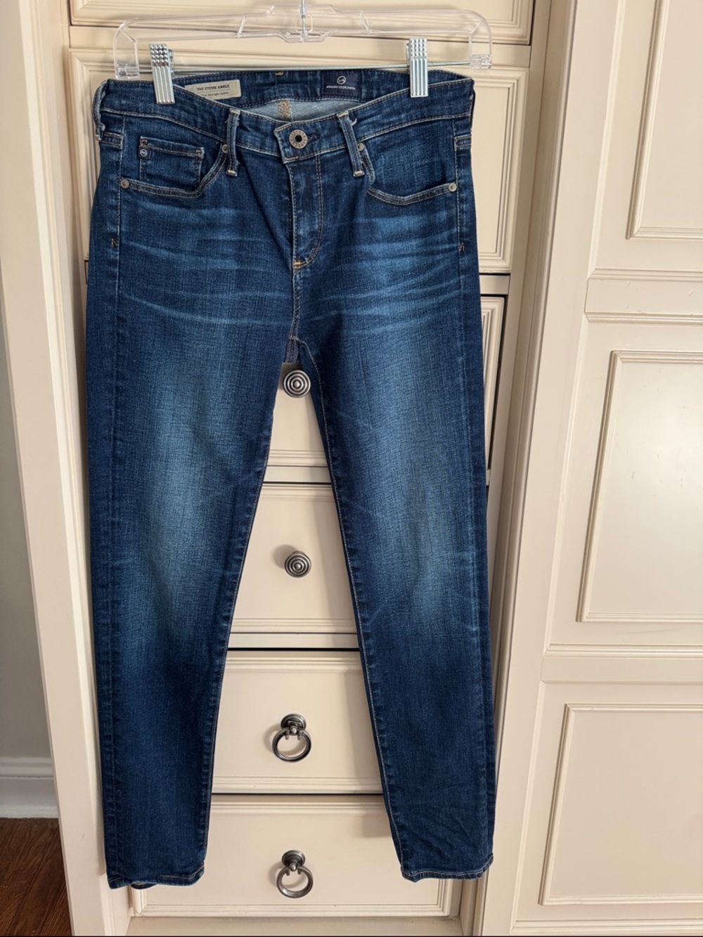 AG STEVIE JEAN IN SLIM STRAIGHT ANKLE SIZE 27